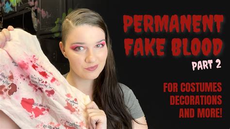 make fake blood for clothes|things that look like blood.